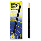 Dixon China Marker, Black, Dozen DIX00077
