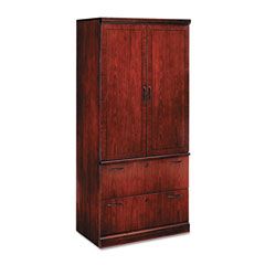 DMi Belmont Collection Lateral File Storage Cabinet, 36 x 24-1/2 x 80, Sunset Cherry DMI713107