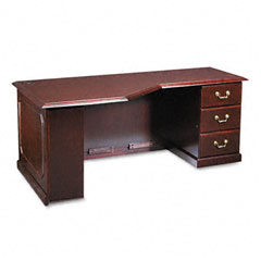 DMi Governors Right Corner "U" Workstation Credenza, 72w x 36d x 30h, Mahogany DMI7350571