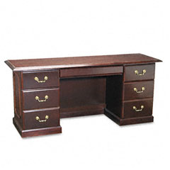 DMi Governors Series Kneespace Credenza, 66w x 20d x 30h, Mahogany DMI735021