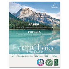 Domtar EarthChoice Office Paper, 92 Brightness, 20lb, 8-1/2 x 11, White, 5000/Carton DMR2700