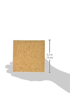 Dooley Mini Cork Tiles, 6 x 6 Inches, Pack of 4, Brown (606COTL-4)