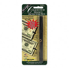 Dri-Mark Smart Money Counterfeit Bill Detector Pen for Use w/U.S. Currency DRI351B1