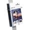 Durable Add-On Literature Dispenser, Letter Size, Aluminum Gray DBL486423