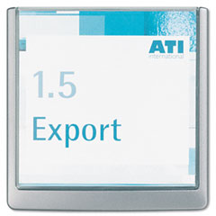 Durable Click Sign Holder For Interior Walls, 6 3/4 x 5/8 x 6 7/8, Graphite DBL486237