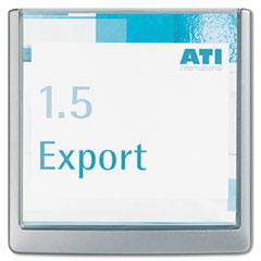 Durable Click Sign Holder For Interior Walls, 6 3/4 x 5/8 x 6 7/8, Gray DBL497837