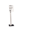 Durable Info Sign Duo Floor Stand, Tabloid-Size Inserts, 15 x 44-1/2, Clear DBL481523