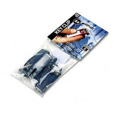 Durable Key Tags for Locking Key Cabinets, Plastic, 1-1/8 x 2-3/4, Blue, 6/Pack DBL195707