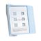 Durable Sherpa Sherpa Style Desk Reference System, 20 Sheet Capacity, Blue/Gray DBL594306