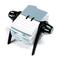 Durable TELINDEX Rotary Address Card File Holds 500 4 1/8 x 2 7/8 Cards, Graphite/Black DBL241601