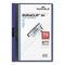 Durable Vinyl DuraClip Report Cover, Letter, Holds 30 Pages, Clear/Dark Blue DBL220307