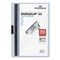 Durable Vinyl DuraClip Report Cover w/Clip, Letter, Holds 30 Pages, Clear/Light Blue DBL220306