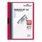 Durable Vinyl DuraClip Report Cover w/Clip, Letter, Holds 30 Pages, Clear/Red DBL220303