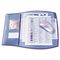 Durable Work Pad, 3 Overlays, 17 1/4 x 15 1/4, Dark Blue DBL720907