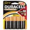 Duracell Coppertop Alkaline Batteries, AA, 10/Pack DURMN1500B10Z