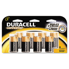 Duracell Coppertop Alkaline Batteries, C, 8/Pack DURMN14RT8Z