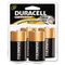 Duracell Coppertop Alkaline Batteries, D, 4/Pack DURMN1300R4Z