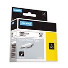 DYMO Rhino Heat Shrink Tubes Industrial Label Tape Cassette, 1/4" x 5 ft, White DYM18051