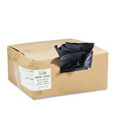 Earthsense Commercial Recycled Can Liners, 40-45 gal, 1.25 mil, 40 x 46, Black, 100/Carton WBIRNW4850
