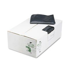 Earthsense Commercial Recycled Can Liners, 55-60 gal, 1.65 mil, 38 x 58, Black, 100/Carton WBIRNW6060