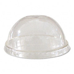 Eco-Products Compostable Cold Drink Cup Lids, Dome, Clear, 1000/Ctn ECOEPDLCC