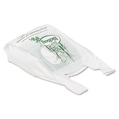Eco-Products Compostable Plastic Grocery Bags, Large, White, 500/Carton ECO191139