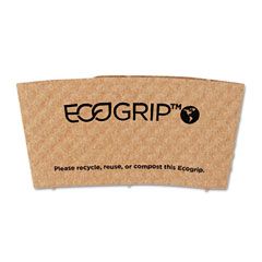 Eco-Products EcoGrip Renewable Resource Compostable/Recyclable Cup Sleeve, Kraft, 1300/Ctn ECOEG2000