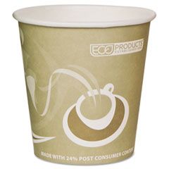 Eco-Products Evolution World 24% PCF Hot Drink Cups, 10 oz., Tan, 50/Pack ECOEPBRHC10EWPK
