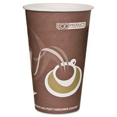 Eco-Products Evolution World 24% PCF Hot Drink Cups, 16 oz., Purple, 50/Pack ECOEPBRHC16EWPK