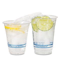 Eco-Products Recycled Content Clear Plastic Cold Drink Cups, 16 oz., Clear, 1000/Carton ECOEPCR16