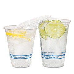 Eco-Products Recycled Content Clear Plastic Cold Drink Cups, 16 oz., Clear, 50/Pack ECOEPCR16PK