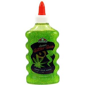 Elmer's Washable Classic Glitter Glue, 6 oz. Bottle, Green (E324) by Elmer's