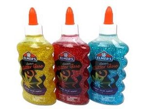 Elmers Products ELM317 Glitter Glue - 6 Oz.&#44; Red & Yellow & Blue - Pack Of 3
