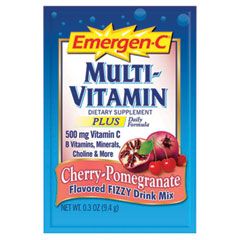 Emergen-C Immune Defense Drink Mix, Cherry Pomegranate, 0.3 oz, Packet, 30/Pack ALAEF190