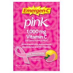 Emergen-C Immune Defense Drink Mix, Pink Lemonade, 0.3 oz, Packet, 50/Pack ALAEV283