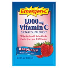 Emergen-C Immune Defense Drink Mix, Raspberry, 0.3 oz Packet, 50/Pack ALAEV280