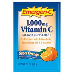Emergen-C Immune Defense Drink Mix, Super Orange, 0.3 oz Packet, 50/Pack ALAEV279