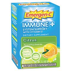 Emergen-C Immune Defense Formula, 0.3 oz, Citrus, 10/Pack ALAEF008
