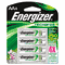 Energizer e NiMH Rechargeable Batteries, AA, 4 Batteries/Pack EVENH15BP4