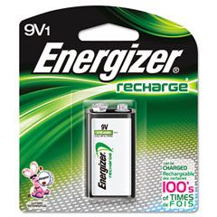Energizer e NiMH Rechargeable Battery, 9V EVENH22NBP