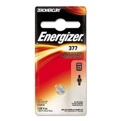 Energizer Watch/Electronic Battery, SilvOx, 377, 1.5V, MercFree EVE377BPZ