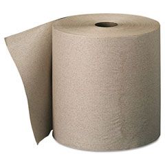 envision High-Capacity Nonperforated Paper Towel Roll,7-7/8x800', Brown,6/Carton GEP26301