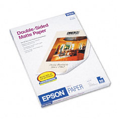 Epson Premium Matte Presentation Paper, 45 lbs., 8-1/2 x 11, 50 Sheets/Pack EPSS041568