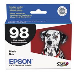 Epson T098120 (99) Claria High-Yield Ink, 450 Page-Yield, Black EPST098120