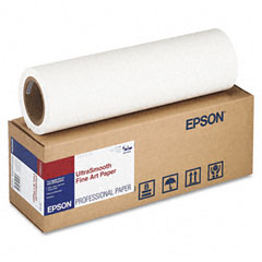 Epson UltraSmooth Fine Art Paper, 250 g, 17" x 50 ft, 250g/m2, White EPSS041856