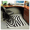 ES Robbins Zebra Print 36X48 Rectangle Chairmat, Multi-Task Series for Hardfloor ESR118771
