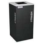 Ex-Cell Kaleidoscope Collection Recycling Receptacle, 24 gal, Black EXCRCKDSQTBLX