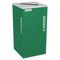 Ex-Cell Kaleidoscope Collection Recycling Receptacle, 24 gal, Emerald Green EXCRCKDSQPEGX
