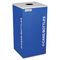 Ex-Cell Kaleidoscope Collection Recycling Receptacle, 24 gal, Royal Blue EXCRCKDSQCRYX