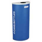 Ex-Cell Kaleidoscope Collection Recycling Receptacle, 8 gal, Royal Blue EXCRCKDHRCRYX